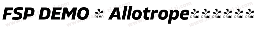 FSP DEMO - Allotrope字体转换